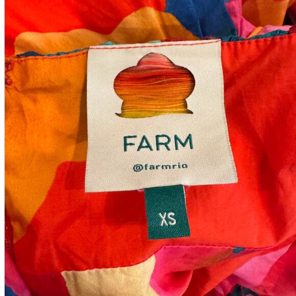 FARM Rio Ombre Chita Red Romper Size XS - Picture 12 of 15
